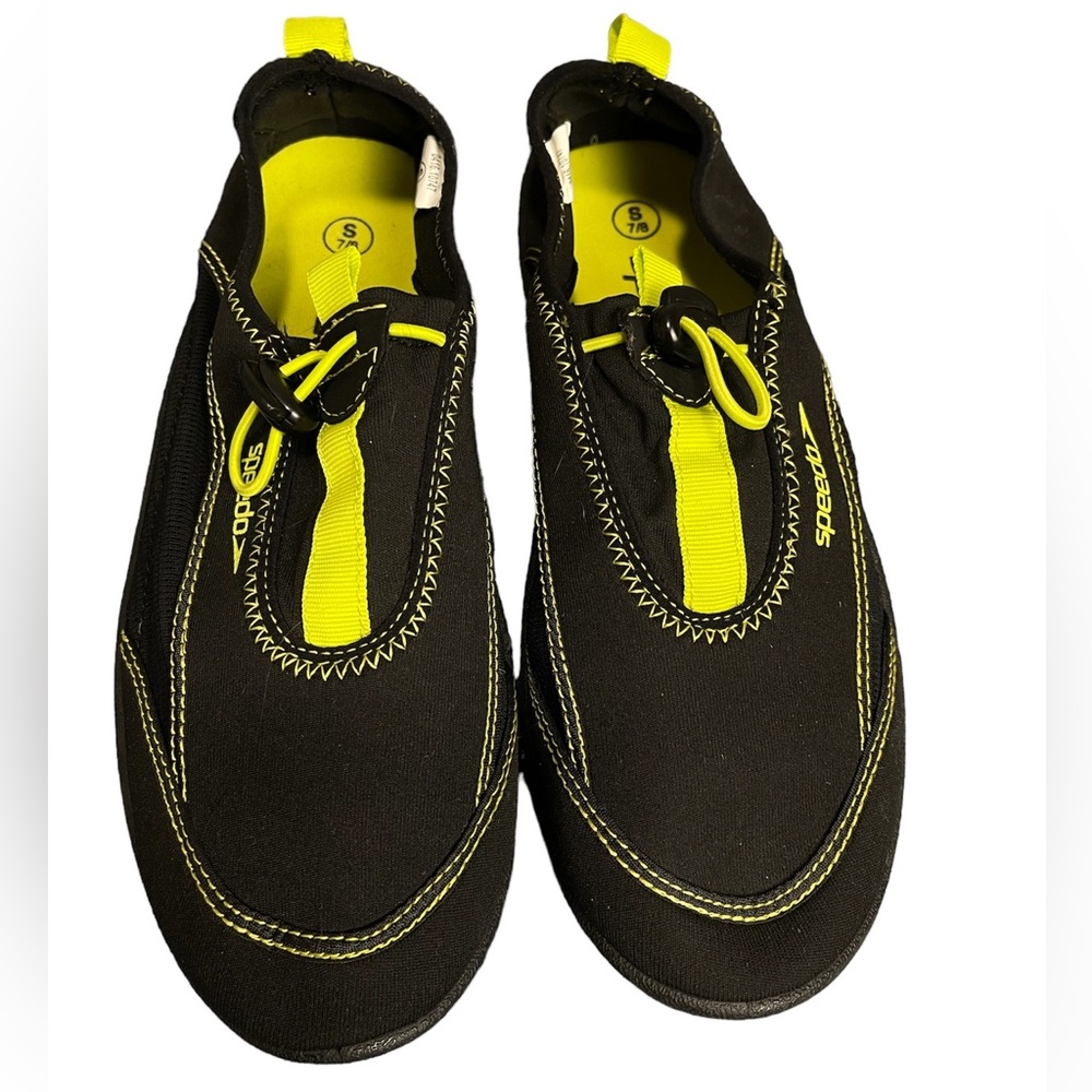 Speedo Mens Black Neon Water Shoes Size S(7/8)